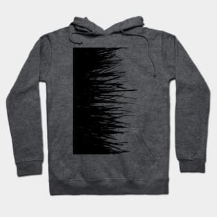 Fringe Black on Concrete on Side Hoodie